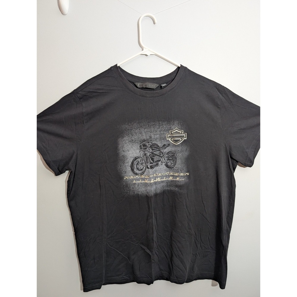 Harley Davidson Live Wire‎ T Shirt Size XXLarge Black